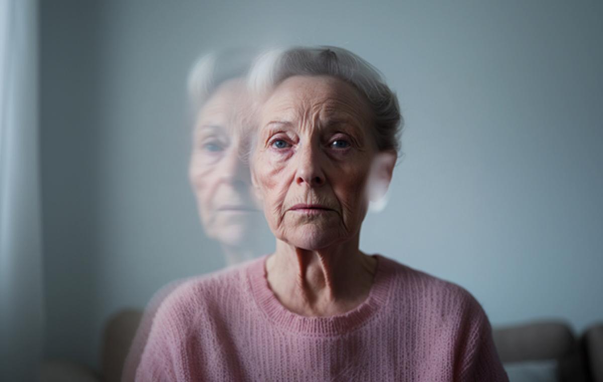 old woman with dementia
